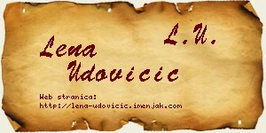 Lena Udovičić vizit kartica